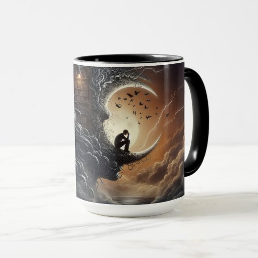 Ruhige Gedanken Tasse (VorderseiteRechts)