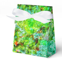Ruhige gelbe abstrakte Favor Box, glatte texturier