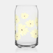 Ruhige gelbe Morgenblumen Dosenglas (Rückseite)