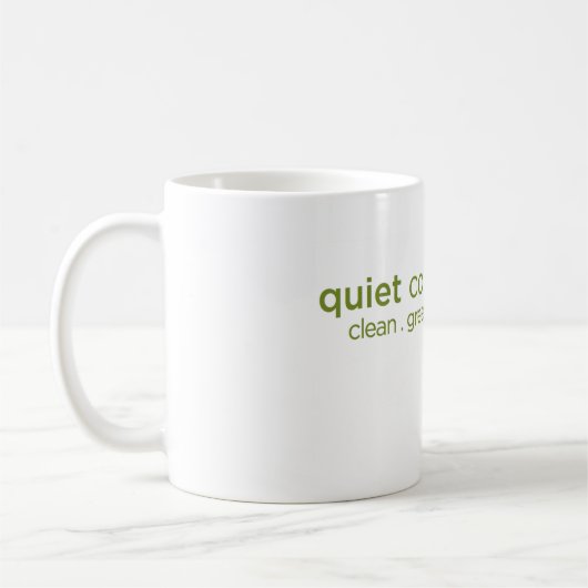 Ruhige Gemeinschaften Kaffeetasse (Links)