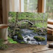 Ruhige Gewässer: Gleason Falls Road Bridge Postkarte