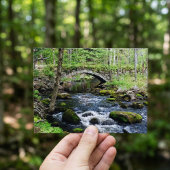 Ruhige Gewässer: Gleason Falls Road Bridge Postkarte