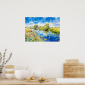 Ruhige Gewässer im Frühlingshavelland Poster (Küche)