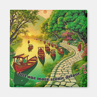 Ruhige Gewässer Magnet