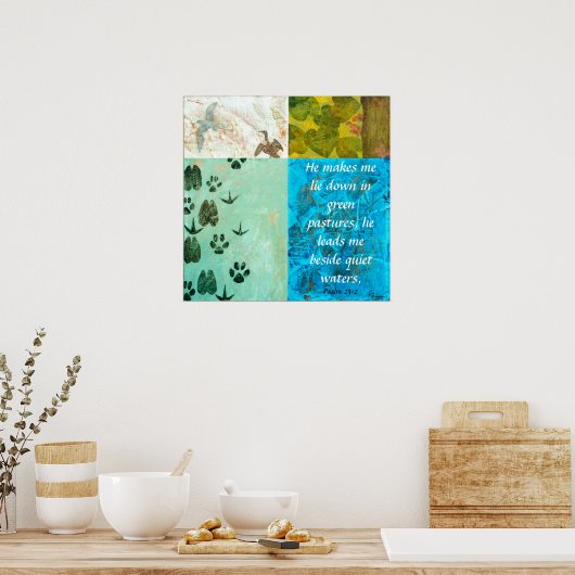 Ruhige Gewässer Poster (Küche)