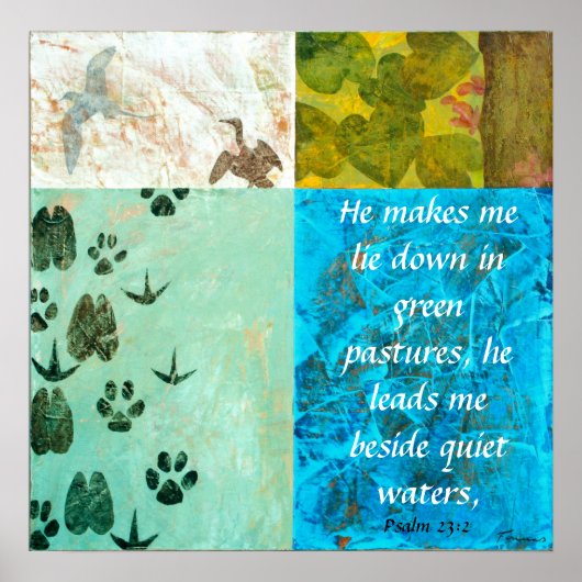 Ruhige Gewässer Poster (Vorne)