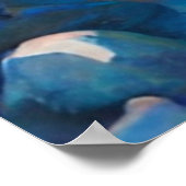 Ruhige Gewässer: Reflektion des Fuji Poster (Ecke)