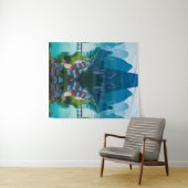 Ruhige Gipfel & Waterlandschaften - Naturlandschaf Wandteppich (Beispiel (Horizontal))