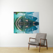 Ruhige Gipfel & Waterlandschaften - Naturlandschaf Wandteppich (Beispiel (Horizontal))