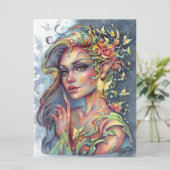 Ruhige Grace Art Card Forest Spirit Fantasy (Stehend Vorderseite)
