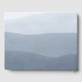 Ruhige graue Fassade zu Weiß. Abstrakte Landschaft Gästebuch (Rückseite)