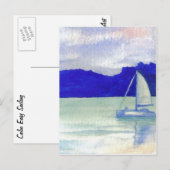 Ruhige Grille beim SegelnDiane Art Postkarte (Vorne/Hinten)