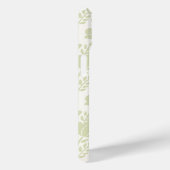 Ruhige grüne florale Monogramme Case-Mate iPhone Hülle (Rückseite / Rechts)