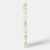 Ruhige grüne florale Monogramme Case-Mate iPhone Hülle (Rückseite / Links)
