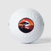 Ruhige Grüntöne: AI-Enhanced Golf Ball (Vorderseite)