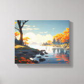 Ruhige Herbstlandschaft Leinwanddruck (Vorderseite)