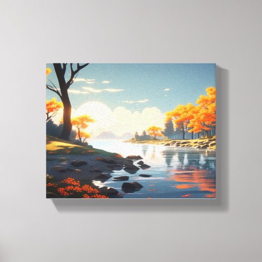 Ruhige Herbstlandschaft Leinwanddruck (Vorderseite)