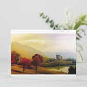 Ruhige Herbstlandschaft mit Serensee Einladung (Stehend Vorderseite)