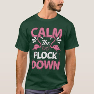 Ruhige Herde Flamingohemd Familie T-Shirt