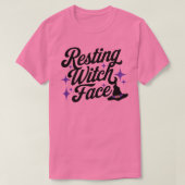 Ruhige Hexengesicht Funny Sarcastic Retro Typ T-Shirt (Design vorne)