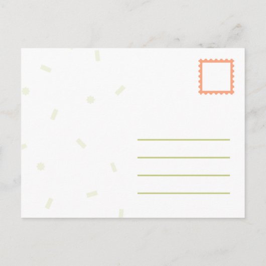 Ruhige Hexenkleidung modische Vintage Frau Postkarte (Rückseite)