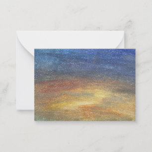 Ruhige Himmel abstrakte handgezeichnete leere flac Mitteilungskarte