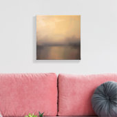 Ruhige Horizont - Weiche Abstrakte Landschaft Art  Leinwanddruck (Insitu (Wohnzimmer))