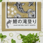Ruhige japanische Carpo-Kunst Geschirrtuch (Gefaltet)