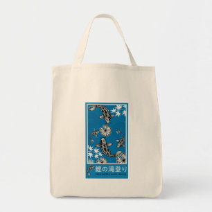 Ruhige japanische Carpo-Kunst Tragetasche