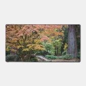 Ruhige japanische Garten Herbstlandschaft Schreibtischunterlage (Vorderseite)