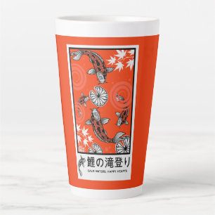 Ruhige japanische Karpfenkunst Milchtasse