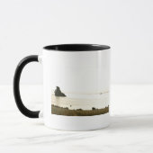 Ruhige Kaffee-Sierra Morning See-Tasse Tasse (Links)