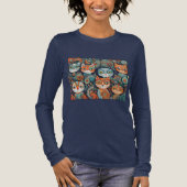 ruhige Katzen Tri-Blend Shirt (Vorderseite)