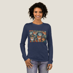 ruhige Katzen Tri-Blend Shirt