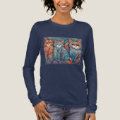 ruhige Katzen Tri-Blend Shirt (Vorderseite)