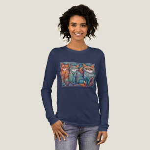 ruhige Katzen Tri-Blend Shirt