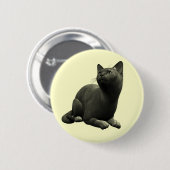 Ruhige Katzenschaltfläche Button (Vorne & Hinten)
