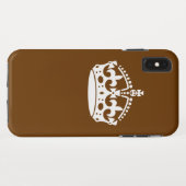 Ruhige Krone auf brauner Dekoration behalten Case-Mate iPhone Hülle (Rückseite (Horizontal))