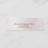 Ruhige Kunst-dünne Visitenkarte (Rückseite)