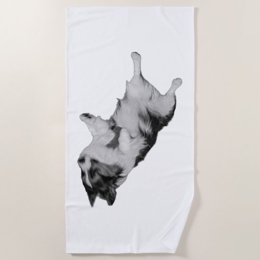 ruhige Küsten Strandtuch (Vorderseite)