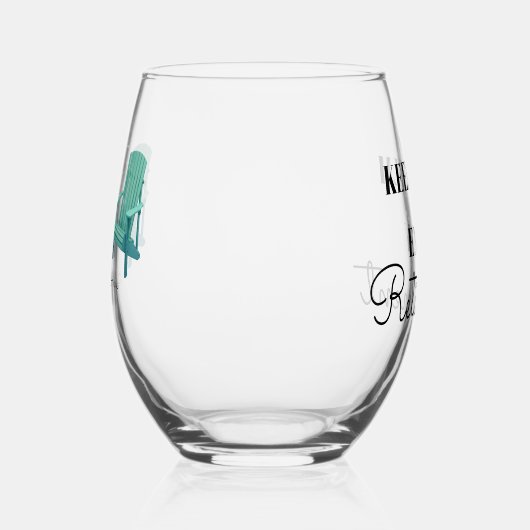 Ruhige Lage behalten und ruhestandsfreies Weinglas Weinglas Ohne Stiel (Rechts)