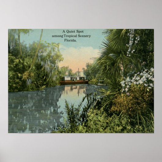 Ruhige Lage in Tropical Florida Vintag Poster (Vorne)