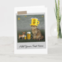 Ruhige Lage und Bierkatzenkatze behalten
