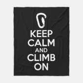 Ruhige Lage und Niedliches Klettern auf dem Rock C Fleecedecke (Vorderseite)