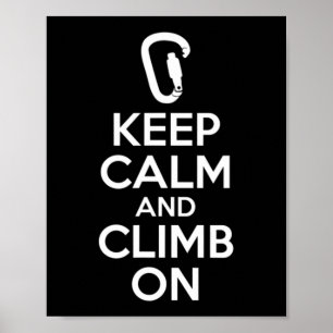 Ruhige Lage und Niedliches Klettern auf dem Rock C Poster