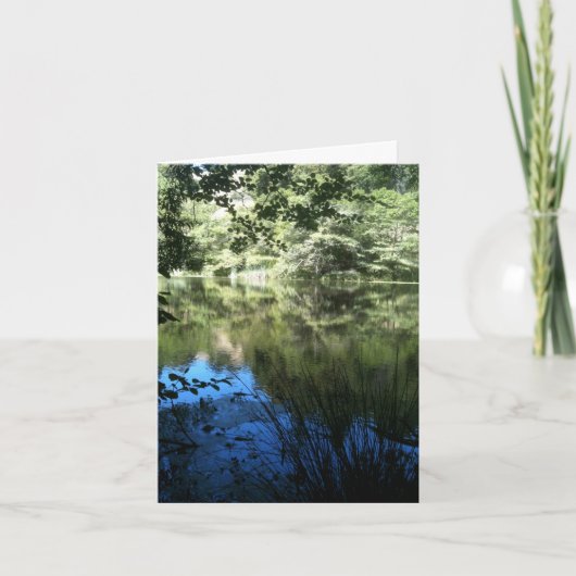 Ruhige Lake Personalisiert Grußkarte Karte (Vorderseite)