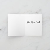 Ruhige Lake Personalisiert Grußkarte Karte (Innenseite)