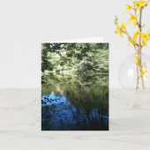 Ruhige Lake Personalisiert Grußkarte Karte (Gelbe Blume)