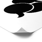 Ruhige Linguistin am Arbeitsplatz Poster (Ecke)