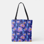 Ruhige Lotus Blossom Wellness Tote Beutel Tasche (Rückseite)